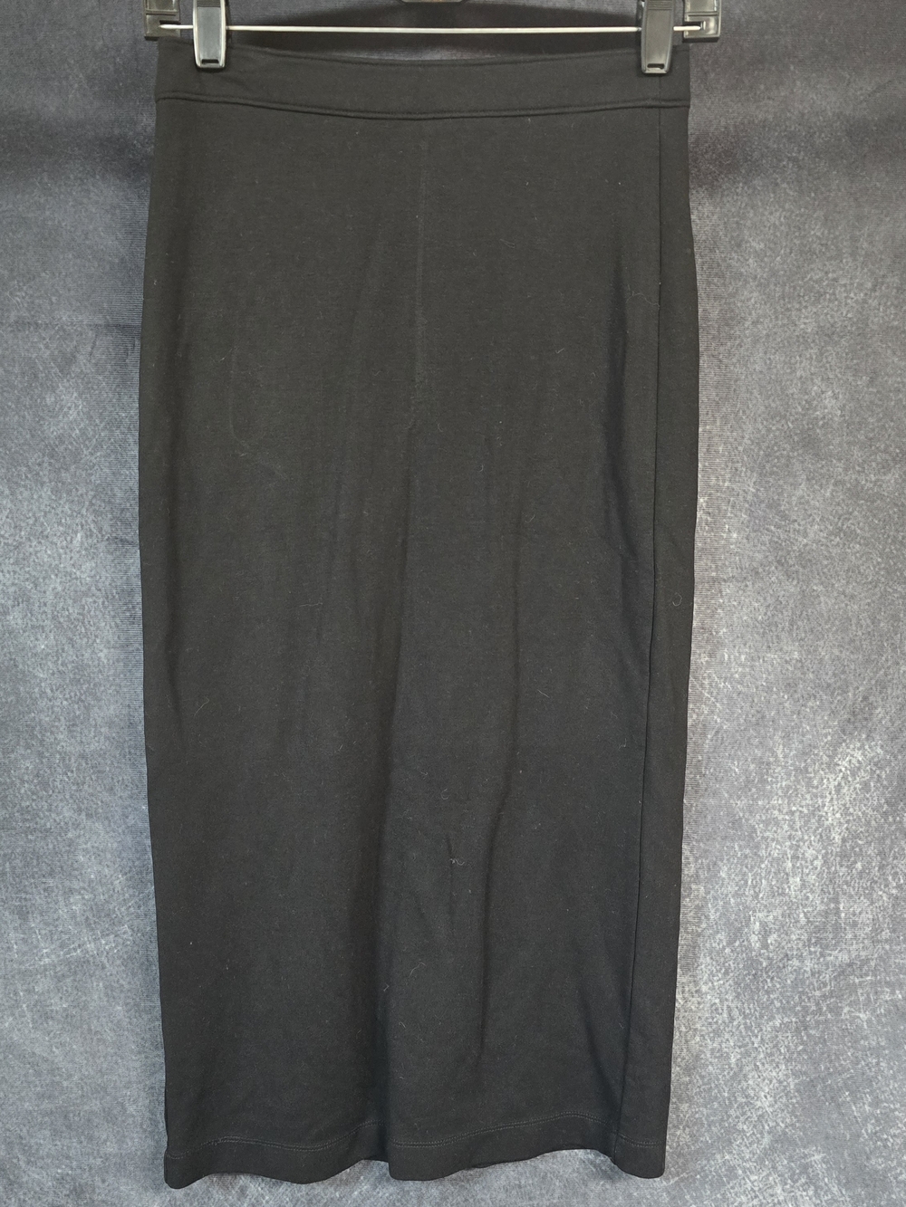 Shabby Chic Black Pencil Midi Skirt
